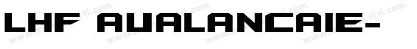 LHF AUALANCAIE字体转换